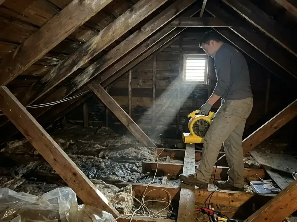 attic-water-damage-drying-proc-007 — frequently asked questions, Emergency Water Extraction & 24/7 Flood Response in North B…